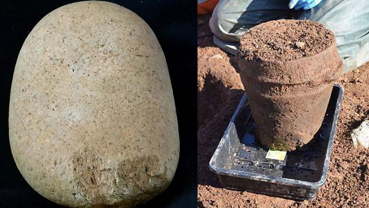 Hallan una urna de arcilla intacta con restos humanos de hace 4.000 años en Cornualles