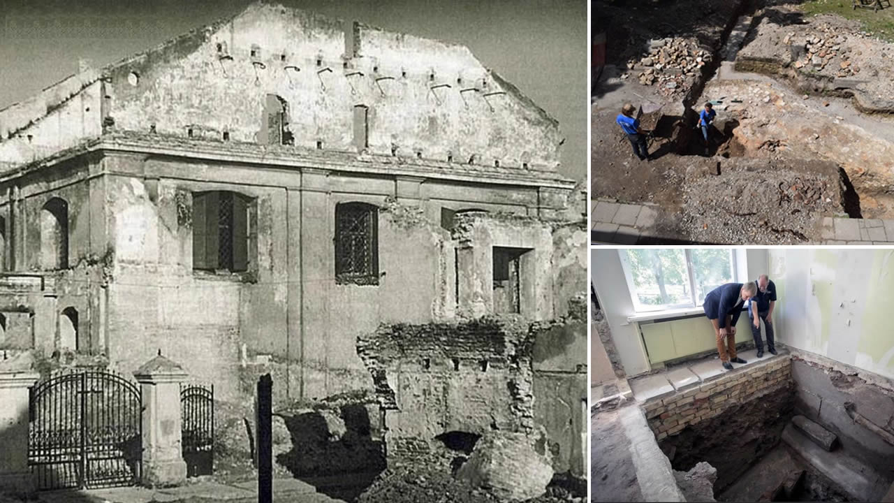 Arqueólogos descubren la «Gran Sinagoga» de Lituania que cayó en manos de los nazis