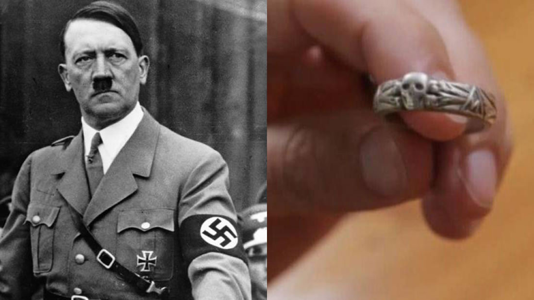 Hallan un anillo de plata con el nombre de Hitler