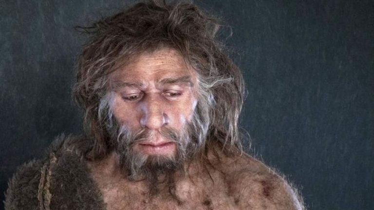 Representación de un neandertal